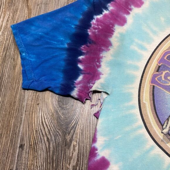 Grateful Dead T-Shirt Tie Dye 2XL Skeleton Poker Cards Queen Spades 1999 - Picture 4 of 11